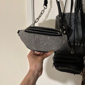 Alexander Wang Rhinestones Attica Fanny Pack